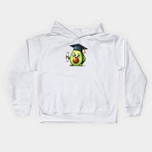 Cute Kawaii Graduation Avocado Kids Hoodie